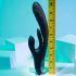 Playboy Rapid Rabbit - oplaadbare clitoris vibrator (zwart)