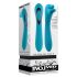 Evolved Hoofd of Staart - oplaadbare dubbele vibrator (blauw)