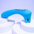 Evolved Hoofd of Staart - oplaadbare dubbele vibrator (blauw)