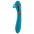 Evolved Hoofd of Staart - oplaadbare dubbele vibrator (blauw)