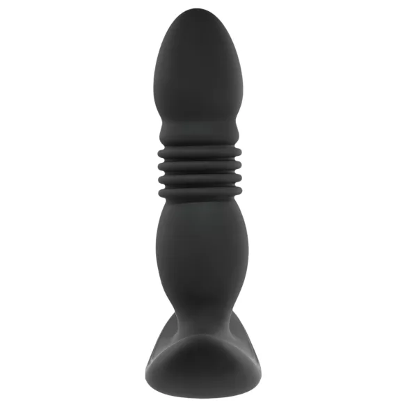 Playboy - oplaadbare stotende anaal vibrator - zwart