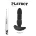 Playboy - oplaadbare stotende anaal vibrator - zwart