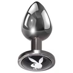 Playboy Tux - buttplug - klein - zilver