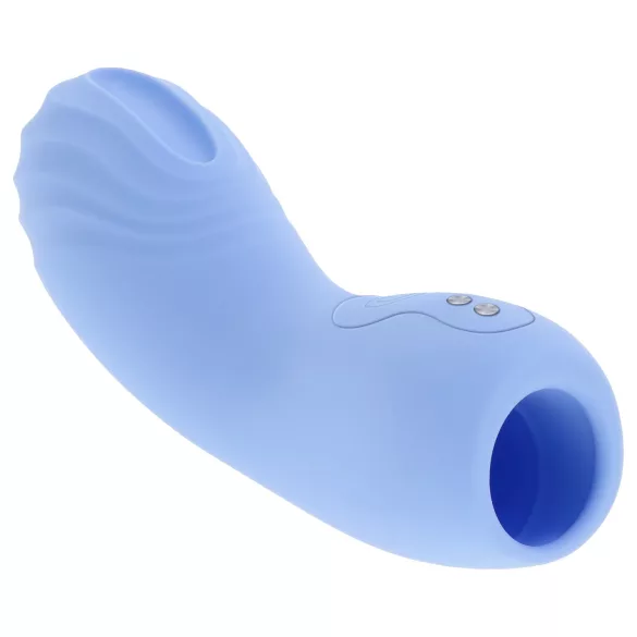 Evolved - vinger vibrator - getextureerd - blauw
