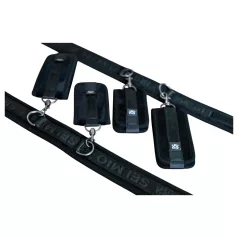  Sei Mio - bondage set - handboeien enkelsboeien halsband - zwart