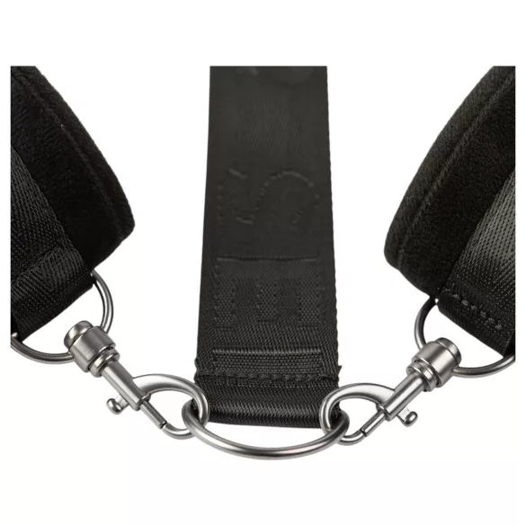 Sei Mio - bondage set - handboeien en halsband - zwart