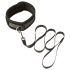 Sei Mio - halsband en riem (zwart)