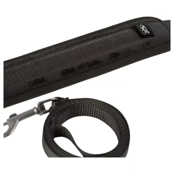 Sei Mio - halsband en riem - verstelbaar - zwart