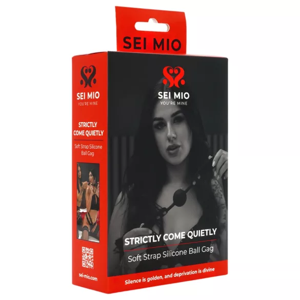 Sei Mio - bitgag met ball - zwart