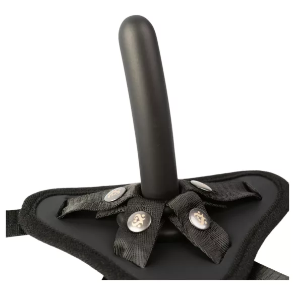 Sei Mio - strap-on dildo met harnas - 12,5 cm - zwart
