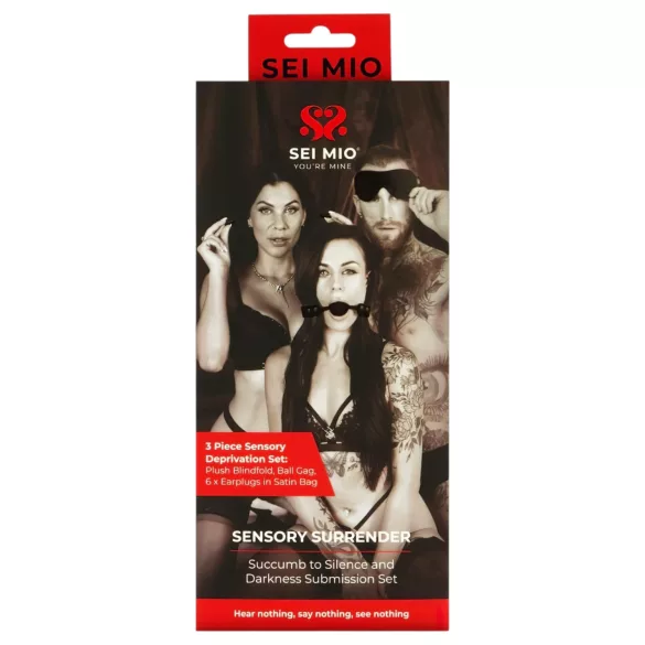 Sei Mio - BDSM set voor gevorderden - zwart