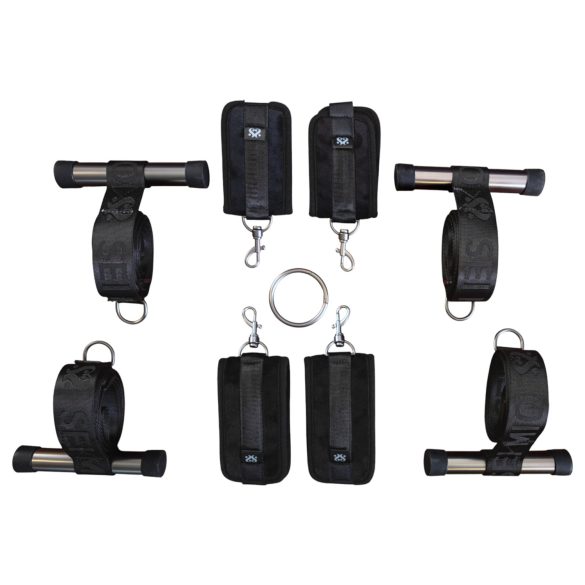 Sei Mio - bondage kruis voor deur - verstelbaar - zwart