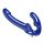 Strap U Revolver II - Opzetbare dildo (blauw)