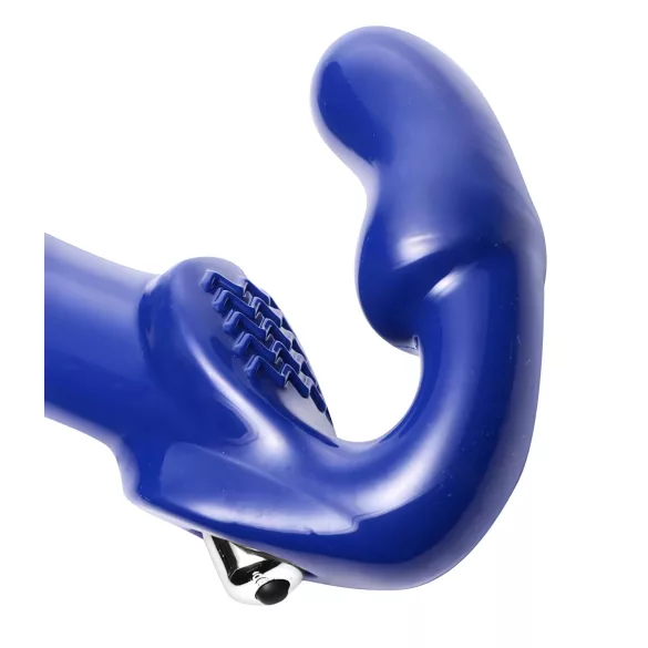 Strap U Revolver II - strap-on vibrator - vibrerend - siliconen blauw