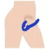Strap U Revolver II - strap-on vibrator - vibrerend - siliconen blauw