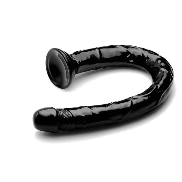 Hosed Anal Snake 19 - anale dildo met zuignap - zwart