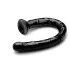 Hosed Anal Snake 19 - anale dildo met zuignap - zwart