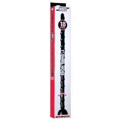 Hosed Swirl Thin Anal Snake 18 - anale dildo (zwart)