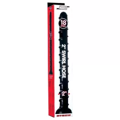   Hosed Swirl Tchick - anaal dildo - gebogen - siliconen - zwart - 18 cm