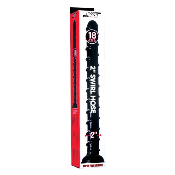 Hosed Swirl Tchick Anale Dildo 18 - anale dildo (zwart)