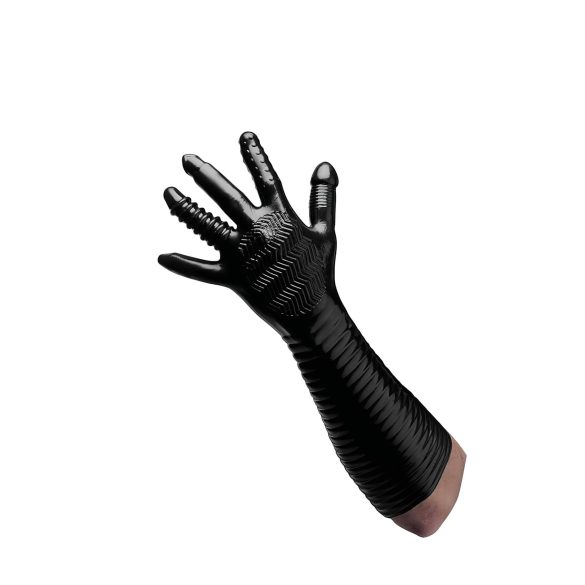 Pleasure Fister - getextureerde vuist handschoen (zwart)