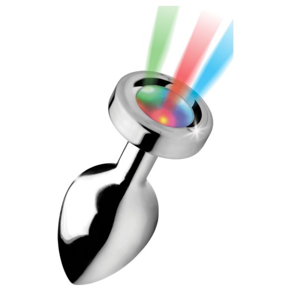 Booty Sparks - Gloeiende Anaal Plug - Medium (Zilver)