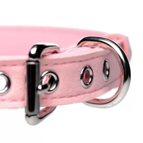 Master Series Golden Kitty - kattenhalsband met strik en belletje - roze