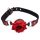 Master Series - Roze, siliconen mondknevel (rood)