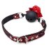 Master Series - Roze, siliconen mondknevel (rood)