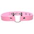 Master Series Kinky Kitty - halsband met kattenkop en ring (roze)