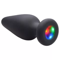 Booty Sparks - siliconen lichtgevende buttplug - zwart