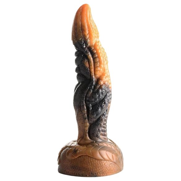 Creature Cocks Ravager - siliconen dildo met textuur - 20cm - oranje
