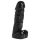Donkere Pecker - lichaamkaars - pik met ballen - zwart (352g)