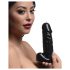 Donkere Pecker - lichaamkaars - pik met ballen - zwart (352g)