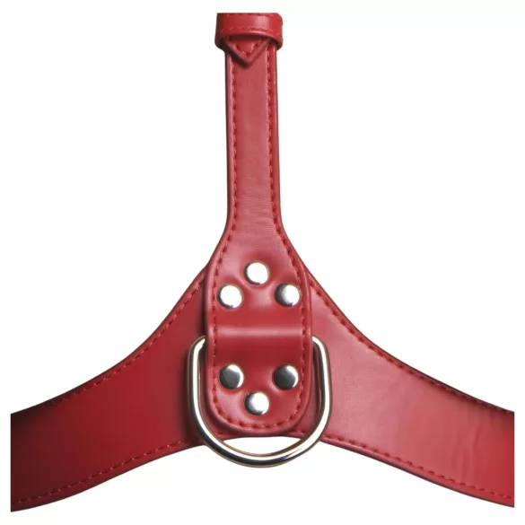 Strict - halter lichaamsharnas (rood) - M/L