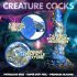 Creature Cocks Kraken - spiraal octopusarm dildo - 21cm (goud-blauw)