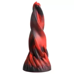   Creature Cocks Hell Kiss - dildo - gedraaid - siliconen - 19cm - rood