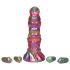 Creature Cocks Larva - buitenaardse ei-afzet dildo (regenboog)