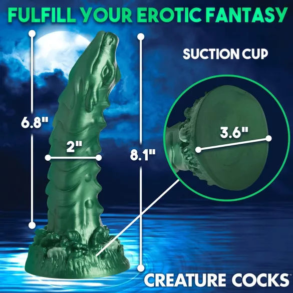 Creature Cocks Cockness Monster - dildo - siliconen - groen