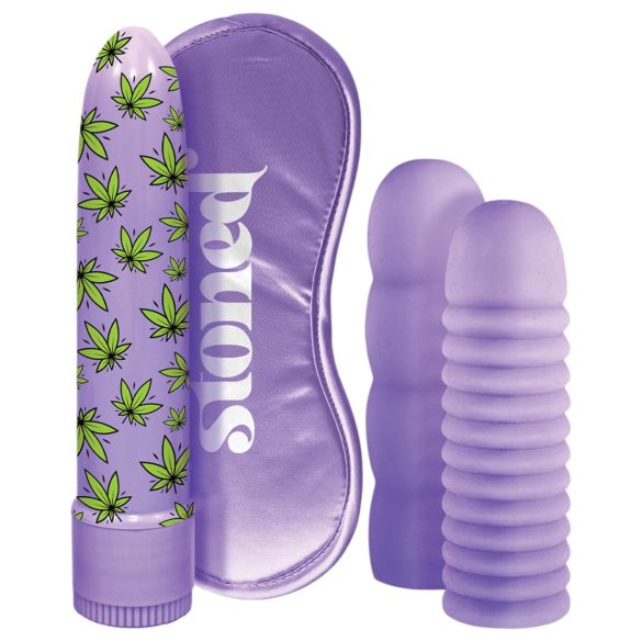 Stoner Bonga Bunga - paarse vibratorset (4-delig)