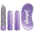 Stoner Bonga Bunga - paarse vibratorset (4-delig)
