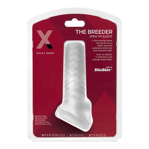 Perfect Fit Breeder - open penis sleeve (wit)