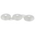 Perfect Fit Triple - trio penringen (wit)