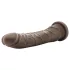 Dr. Skin - realistische dildo met zuignap - bruin - 20,5 cm