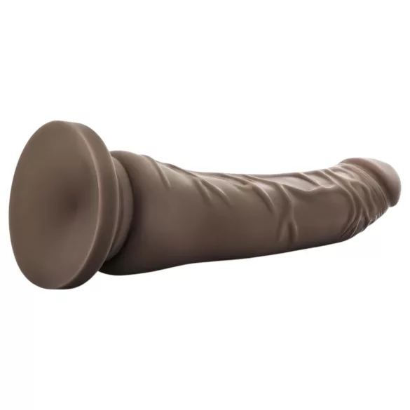 Dr. Skin - realistische dildo met zuignap - bruin - 20,5 cm