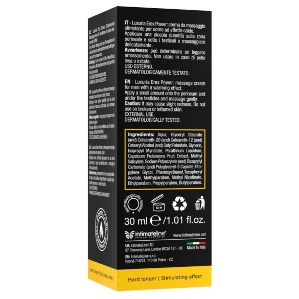 Intimateline Luxuria Erex Power - stimulerende intieme crème (30 ml)