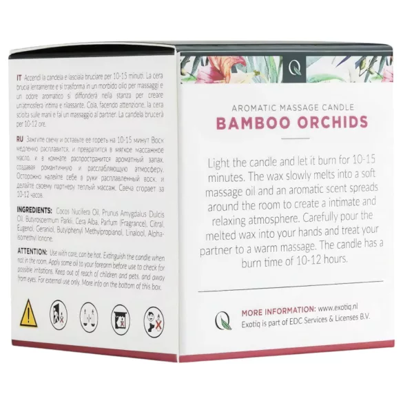 Exotiq Bamboo Orchids - massagekaars (60g)
