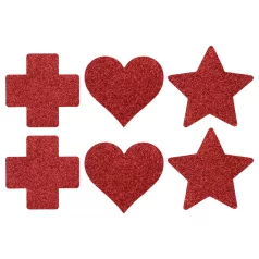 Le Désir - tepelstickers set - 3 paar - rood