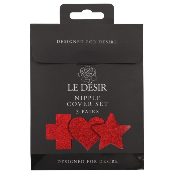 Le Désir - tepelstickerset - 3 paar (rood)
