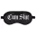 Ouch! - Satijnen oogmasker met opschrift "Cum Slut" (zwart)